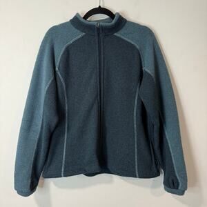 Kuhl Women's Alfpaca Fleece Full Zip Jacket Blue XL